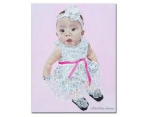 Custom Baby Portrait Painting