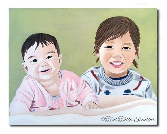 Custom Brother Sister Painting